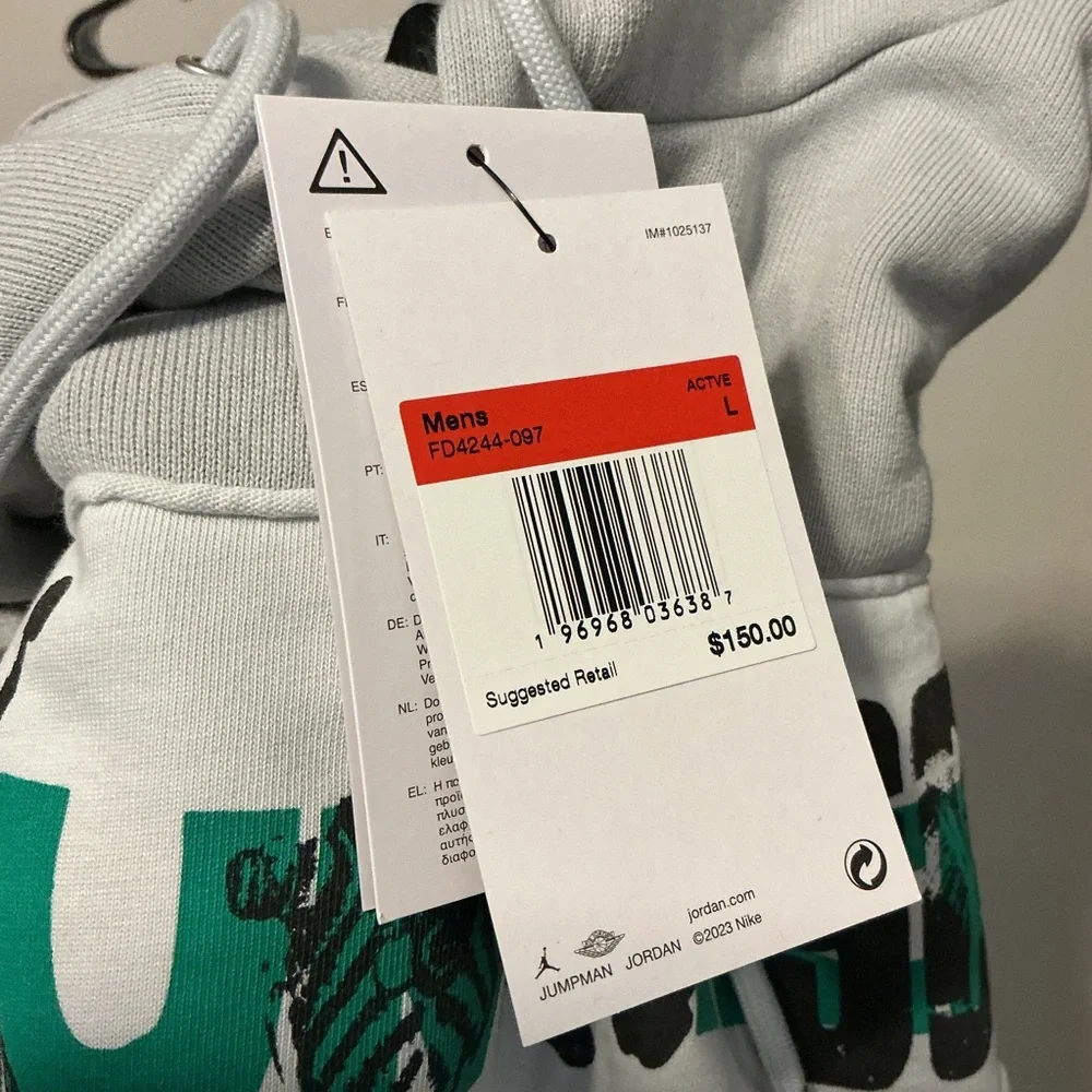 Jordan X Union Gray Hoodie